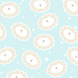 Kleiner, putziger Löwe in Blumenform als Vector Grafik in Cartoon-Style für Postkarten, Einladungen, Tapeten, T-Shirts und Spielzeuge
hintergrund textur tapete stoff wand muster tier pastell blau