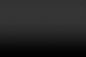 Dark Black background pattern texture with hexagon pattern. Industrial style.