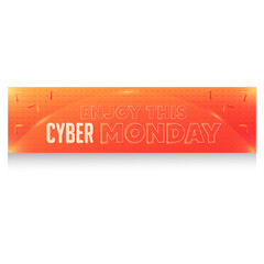 Poster - Cyber monday banner orange