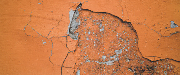 Wall Mural - Cracked walls full of spots, stucco for the background, old concrete walls