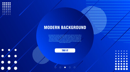 blue modern background with gradient for your landing page