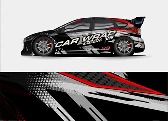 abstract background vector for racing car wrap design and vehicle livery 
