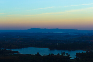 Wall Mural - sunrise over the mountains