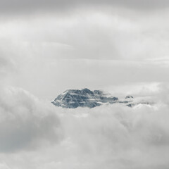  clouds in the peak Talgar mountains
