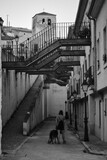 Fototapeta Krajobraz - street photography sepulveda segovia castilla y leon blanco y negro arquitectura urbana