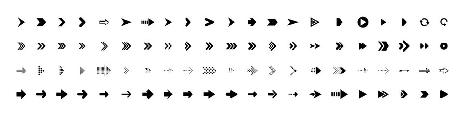 Wall Mural - arrows collection. arrows black icons. arrow vector icon. arrows vector collection