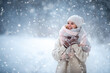 © leszekglasner - Cheerful girl enjoying beautiful winter full of snow