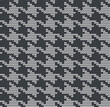 © magicmary - Black and white houndstooth seamless pattern. Knitted background