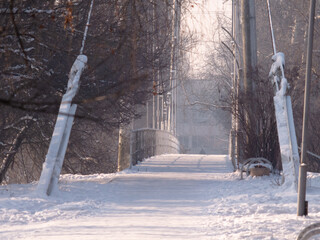 View on the buildings and landscapes of Mirgorod town, Ukraine