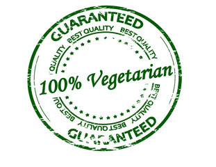 Poster - One hundred percent vegetarian