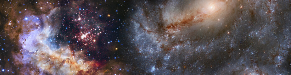  beautiful starry sky. Elements of this image furnished by NASA.