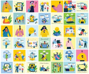 programming and coding, website development, web design.flat design modern vector illustration conce