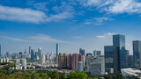 Fototapeta Miasto - Overlooking the center of Shenzhen
