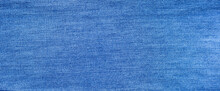 Close Up Of Blue Jeans Texture  Background.