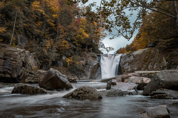 waterfall in autumn