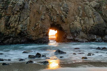 Poster - Sunset from Pfeiffer Beach in Big Sur.