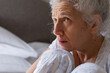 © Wavebreak Media - Senior caucasian woman feeling weak sitting on bed