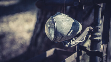 Wall Mural - Old Headlight Bicycle