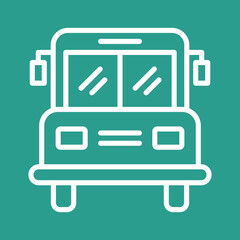 Poster - School Bus Icon