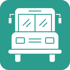 Poster - School Bus Icon