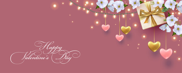 Canvas Print - Valentine's day banner