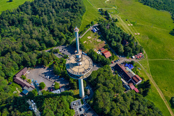 Wall Mural - Hoherodskopf aus der Luft | Luftbilder vom Hoherodskopf im Vogelsberg in Hessen