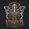 Viking colorful vintage design