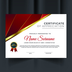 Wall Mural - Unique Certificate And Diploma Template