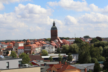 Sticker - Aerial shot of a wonderful old city with houses and buildings