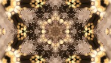 Abstract Brown Kaleidoscope Background With Vintage Natural Ornament