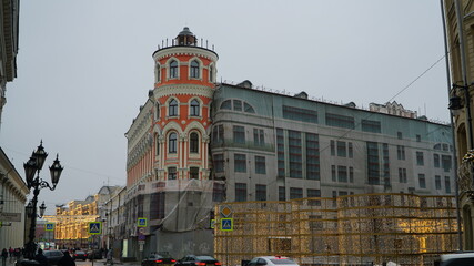 Wall Mural - Houses and churches of Moscow