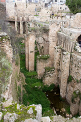 Wall Mural - Pools of Bethesda near Church of Saint Anne. Jerusalem