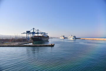 Blue Mediterranean Sea Water In Marina Port