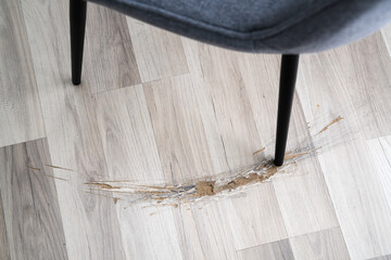 Broken Laminate Floor Damage