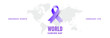 © Moonhonor - Illustration Of 4 February World Cancer Day Poster Or Banner Background. Cancer Awareness Realistic Ribbon.