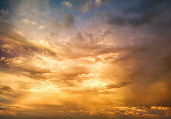 Wall Mural - epic sunsets - ocudrone aerial sky