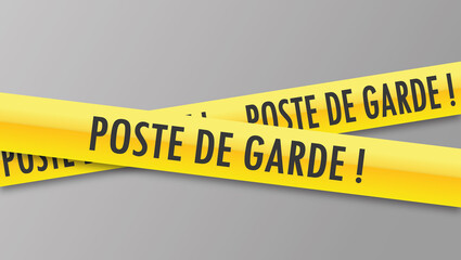 Sticker - Logo poste de garde.