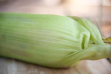 Sticker - Close up fresh maize.