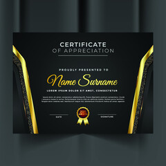 Wall Mural - Professional unique certificate and diploma template