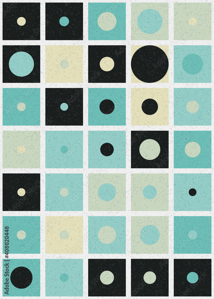 Abstract Geometric Pattern generative computational art illustration