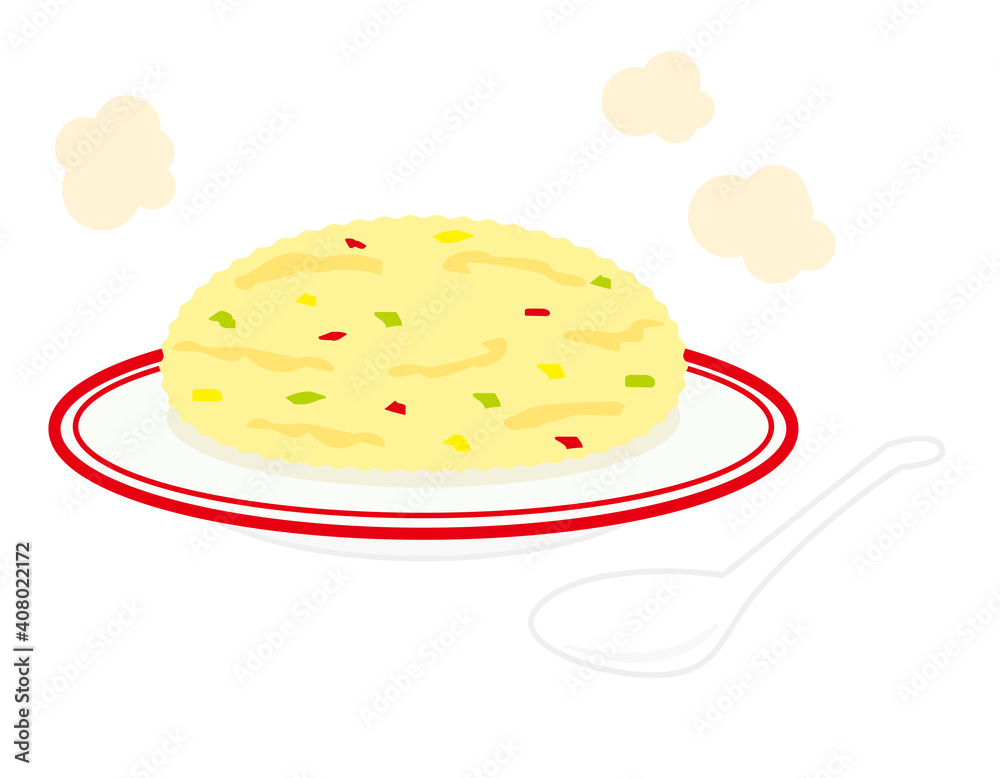 炒飯のベクターイラスト 中華料理 Wall Mural Wallpaper Murals Nisi 炒飯のベクターイラスト 中華料理 Wall Mural Wallpaper Murals Nisi