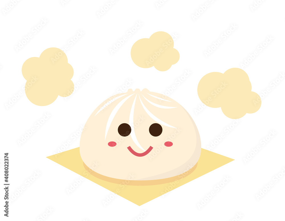 中華まんのベクターイラスト 肉まん 豚まん Wall Mural Nisi 中華まんのベクターイラスト 肉まん 豚まん Wall Mural Nisi