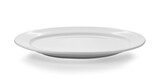 Fototapeta  - white plate isolated on white background