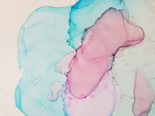  Closeup Composition.  Translucent Cyan Wallpaper.