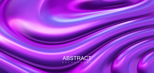 Poster - Iridescent surface with wavy ripples.