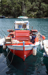 Poster - Boot bei Gaios auf Paxos