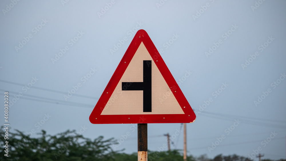 Clear Real Image of Triangle Shaped White Background and Red Border ...