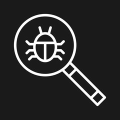 Wall Mural - Search Bug Icon