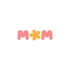 Wall Mural - mothers day mom outline icon. Element of mothers day illustration icon. Signs and symbols can be used for web, logo, mobile app, UI, UX