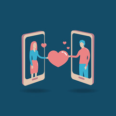 Dating on mobile phone